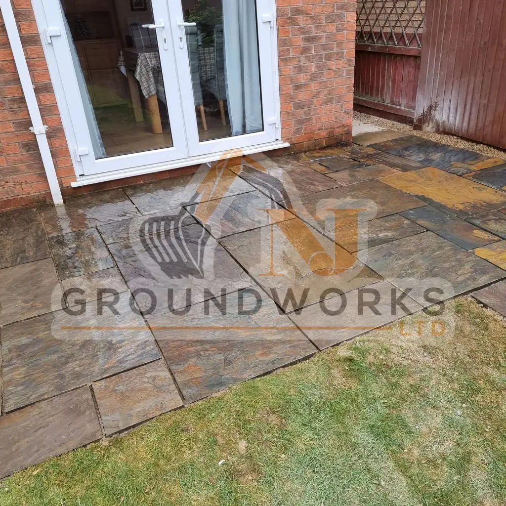 NJ groundworks porcelain patio paving slabs peterborough natural patio sandstone mix pack cheap block garden transformation cheap landscaping