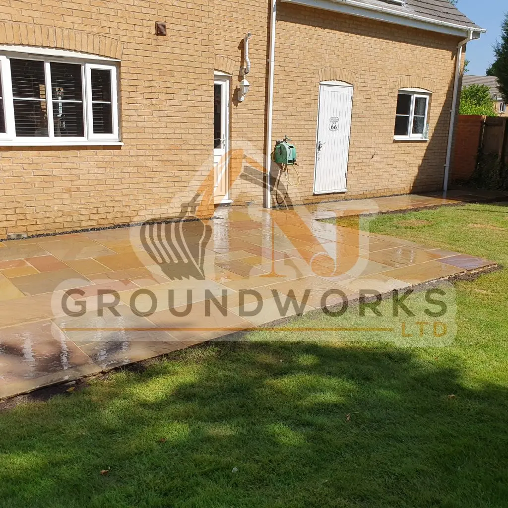 NJ groundworks porcelain patio paving slabs peterborough natural patio sandstone mix pack cheap block garden transformation cheap landscaping