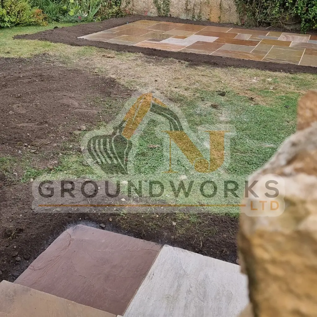 NJ groundworks porcelain patio paving slabs peterborough natural patio sandstone mix pack cheap block garden transformation cheap landscaping