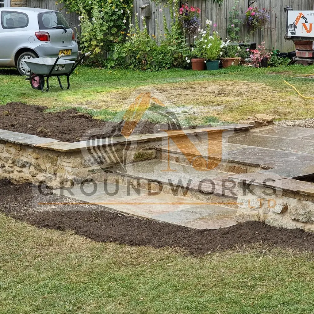 NJ groundworks porcelain patio paving slabs peterborough natural patio sandstone mix pack cheap block garden transformation cheap landscaping