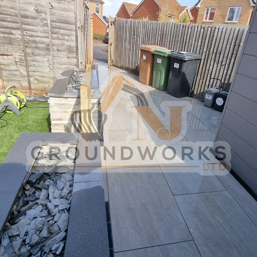 NJ groundworks porcelain patio paving slabs peterborough natural patio sandstone mix pack cheap block garden transformation cheap landscaping