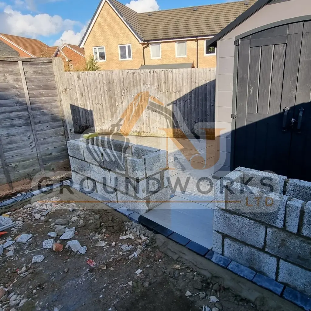 NJ groundworks porcelain patio paving slabs peterborough natural patio sandstone mix pack cheap block garden transformation cheap landscaping