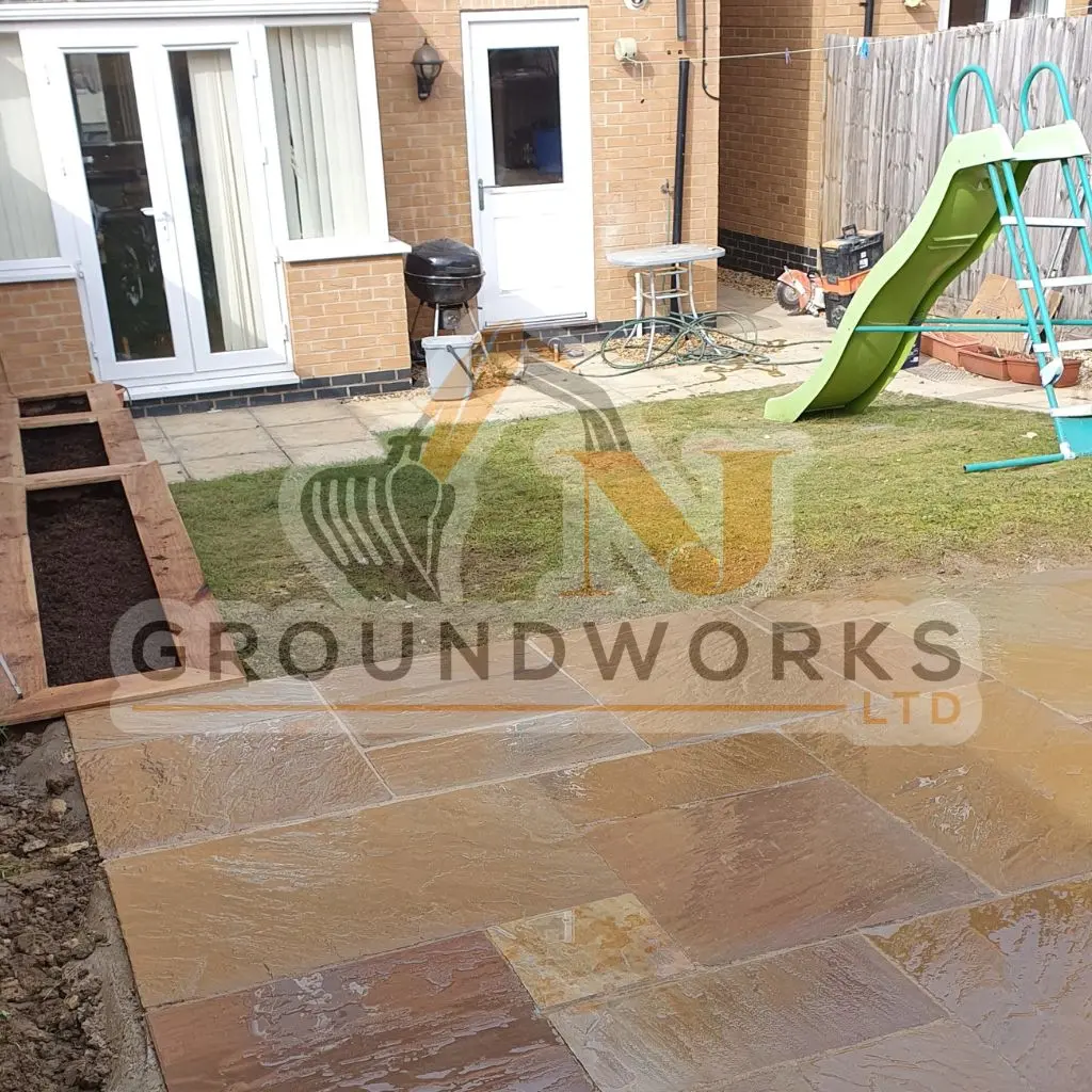 NJ groundworks porcelain patio paving slabs peterborough natural patio sandstone mix pack cheap block garden transformation cheap landscaping