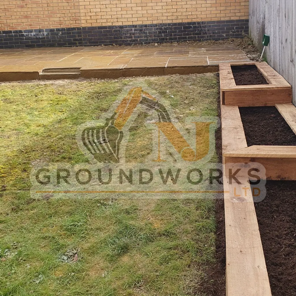 NJ groundworks porcelain patio paving slabs peterborough natural patio sandstone mix pack cheap block garden transformation cheap landscaping