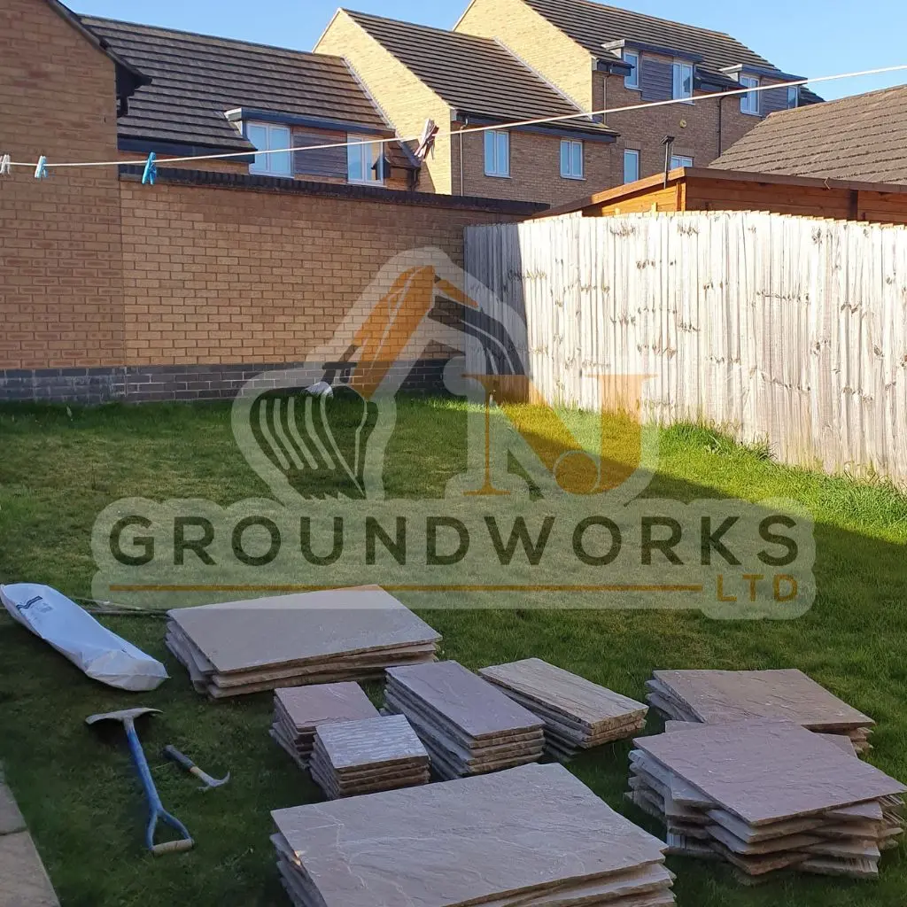 NJ groundworks porcelain patio paving slabs peterborough natural patio sandstone mix pack cheap block garden transformation cheap landscaping