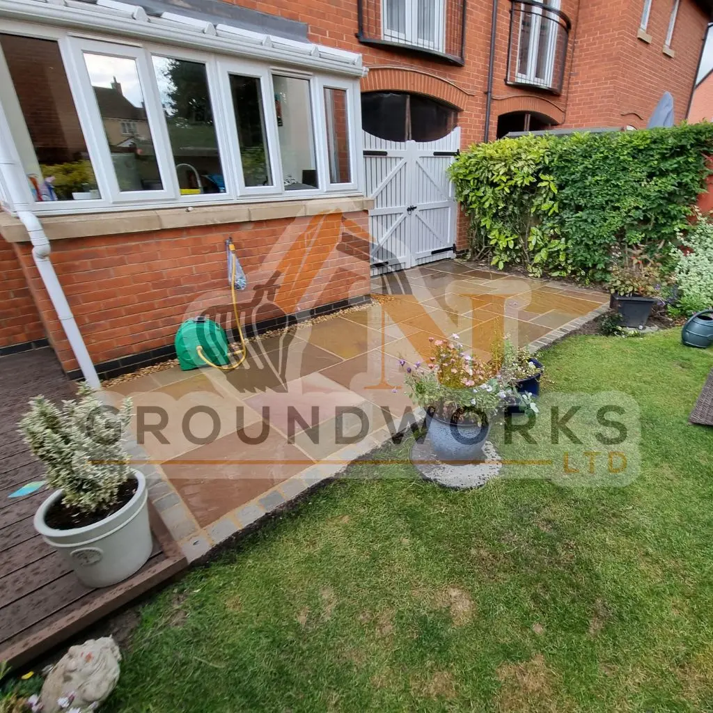 NJ groundworks porcelain patio paving slabs peterborough natural patio sandstone mix pack cheap block garden transformation cheap landscaping