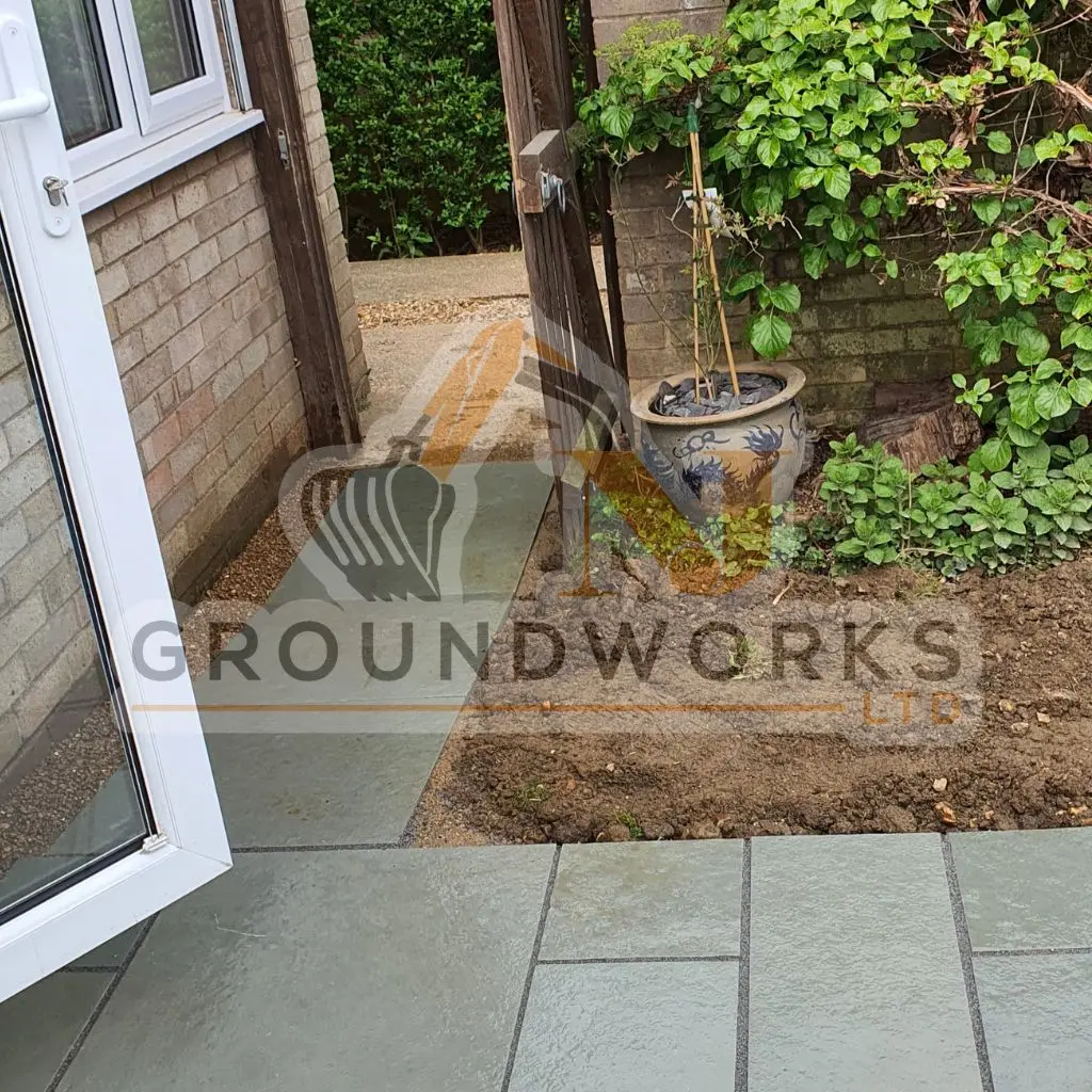 NJ groundworks porcelain patio paving slabs peterborough natural patio sandstone mix pack cheap block garden transformation cheap landscaping