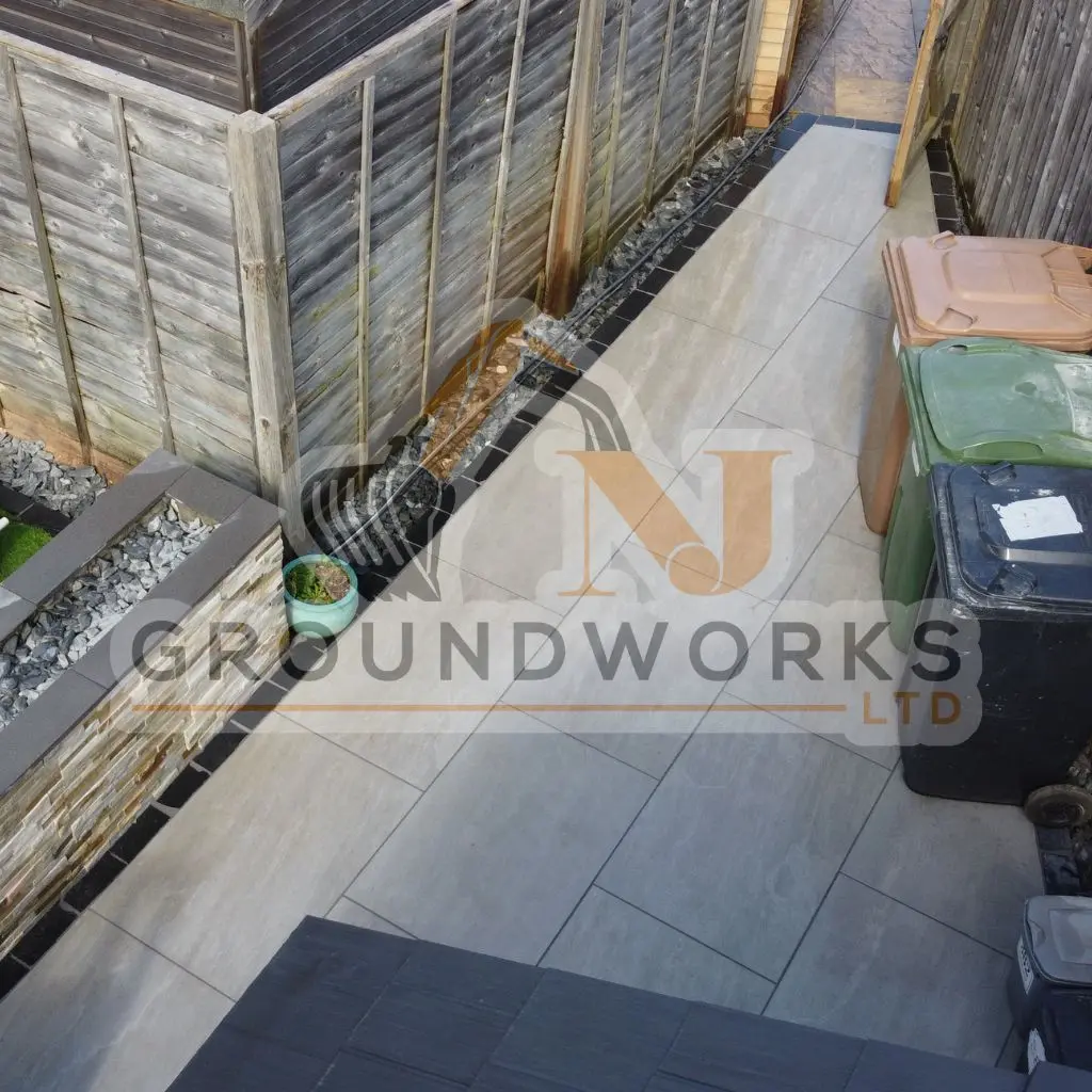 NJ groundworks porcelain patio paving slabs peterborough natural patio sandstone mix pack cheap block garden transformation cheap landscaping