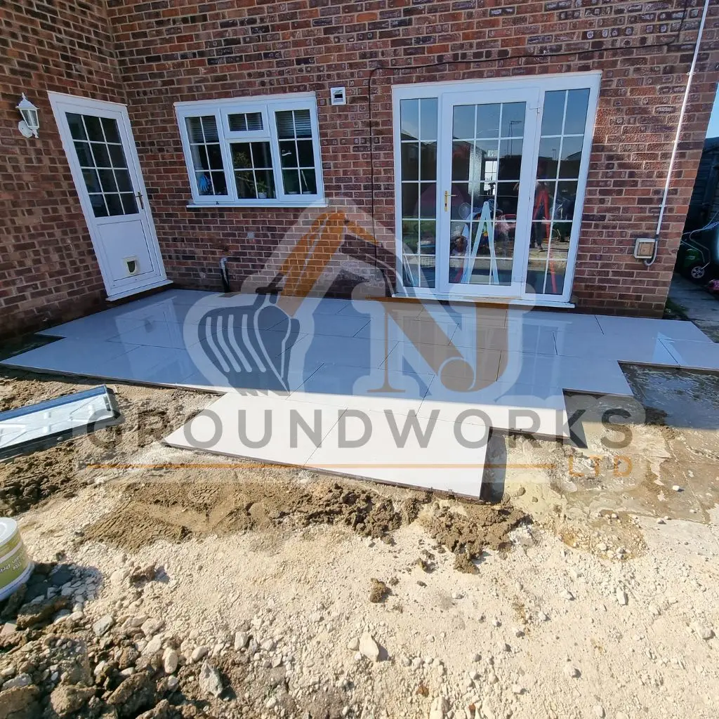 NJ groundworks porcelain patio paving slabs peterborough natural patio sandstone mix pack cheap block garden transformation cheap landscaping