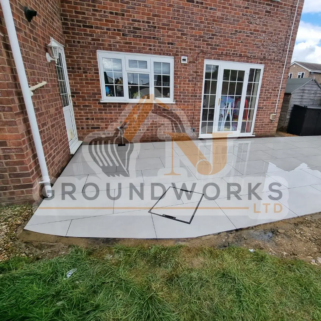 NJ groundworks porcelain patio paving slabs peterborough natural patio sandstone mix pack cheap block garden transformation cheap landscaping