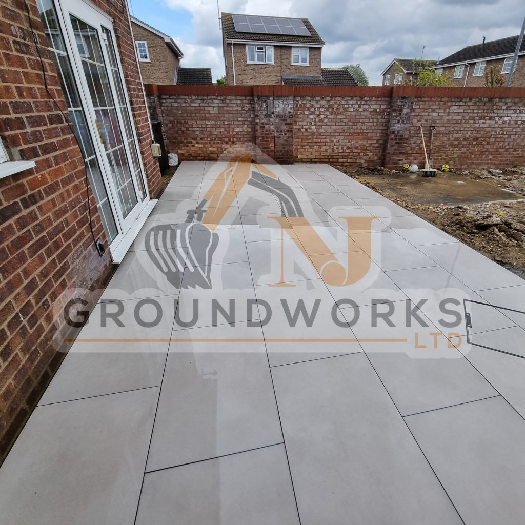NJ groundworks porcelain patio paving slabs peterborough natural patio sandstone mix pack cheap block garden transformation cheap landscaping