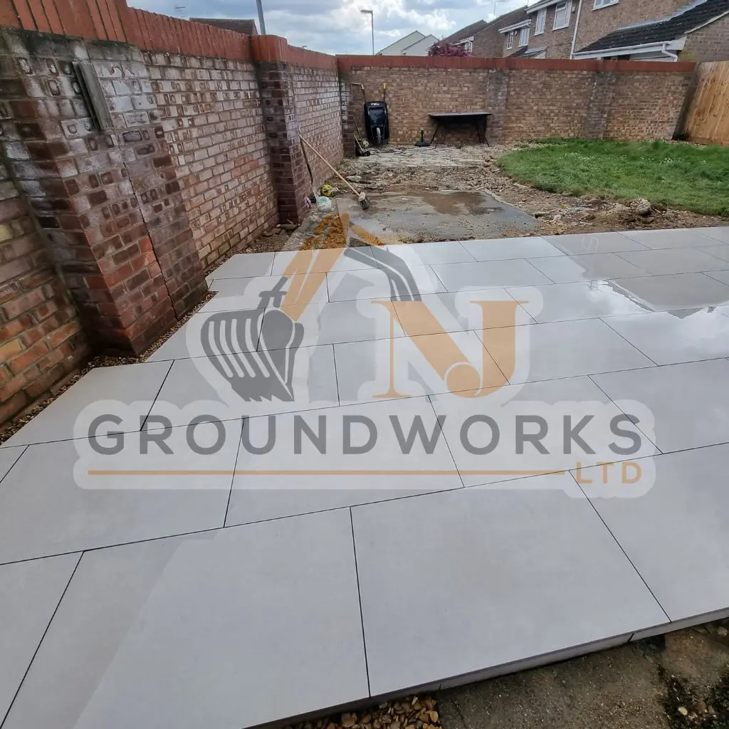 NJ groundworks porcelain patio paving slabs peterborough natural patio sandstone mix pack cheap block garden transformation cheap landscaping