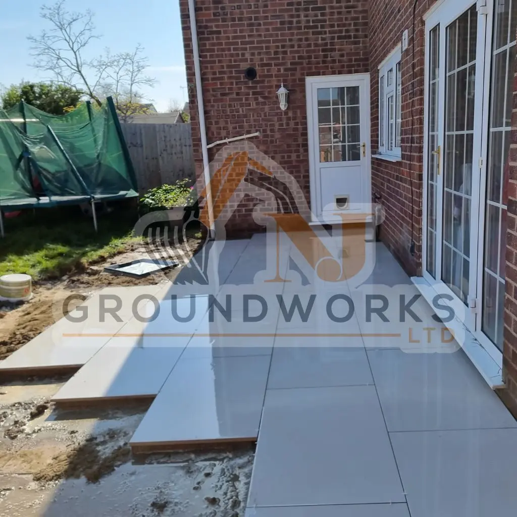 NJ groundworks porcelain patio paving slabs peterborough natural patio sandstone mix pack cheap block garden transformation cheap landscaping