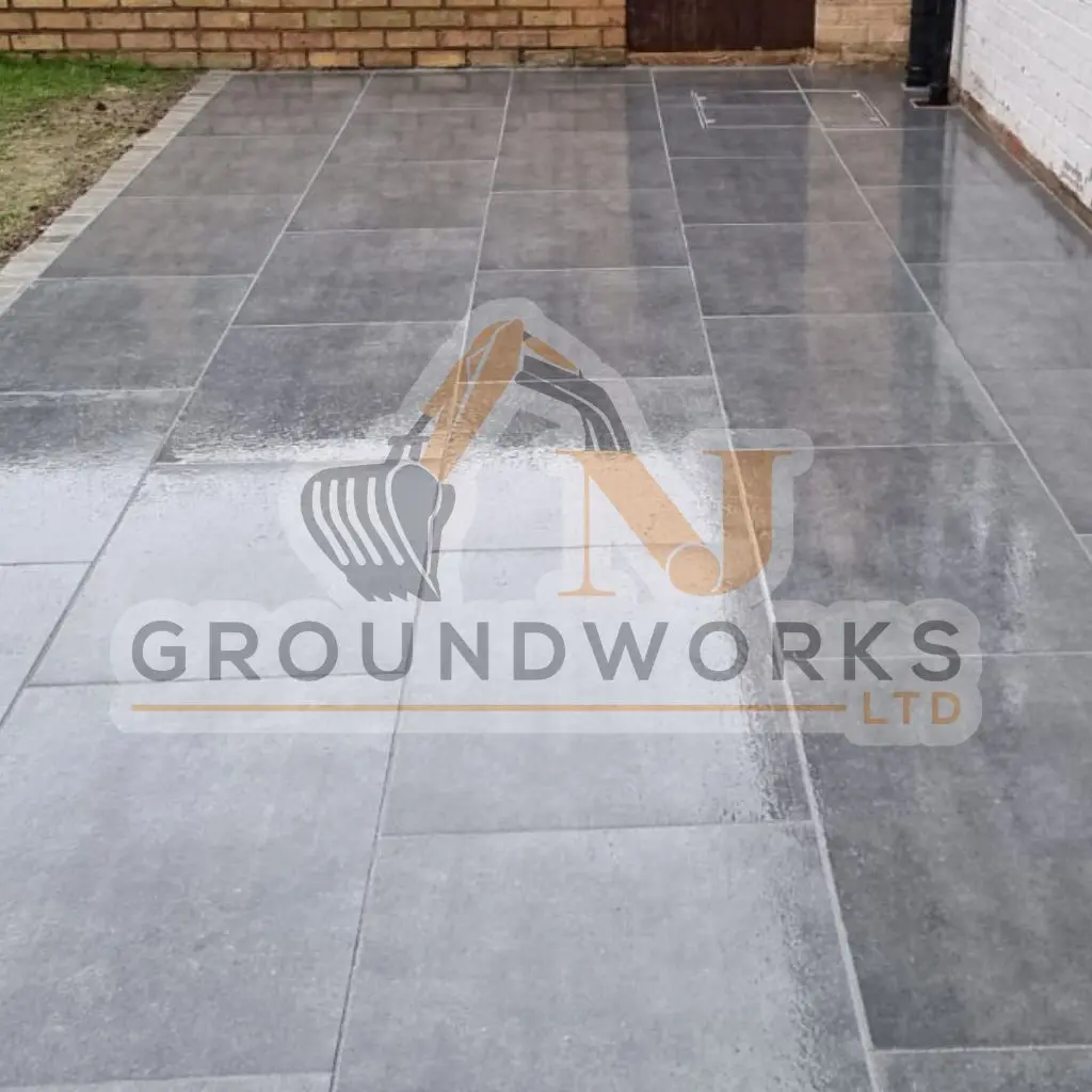 NJ groundworks porcelain patio paving slabs peterborough natural patio sandstone mix pack cheap block garden transformation cheap landscaping