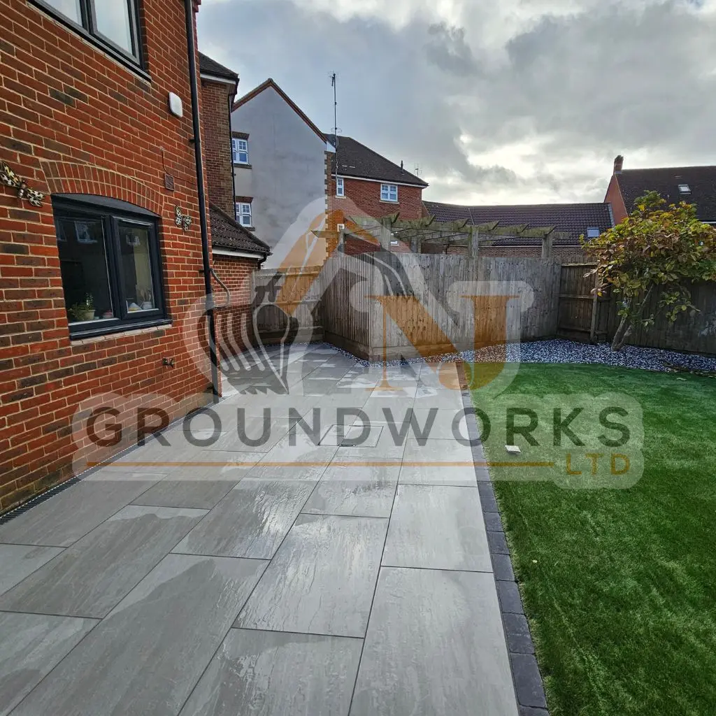NJ groundworks porcelain patio paving slabs peterborough natural patio sandstone mix pack cheap block garden transformation cheap landscaping