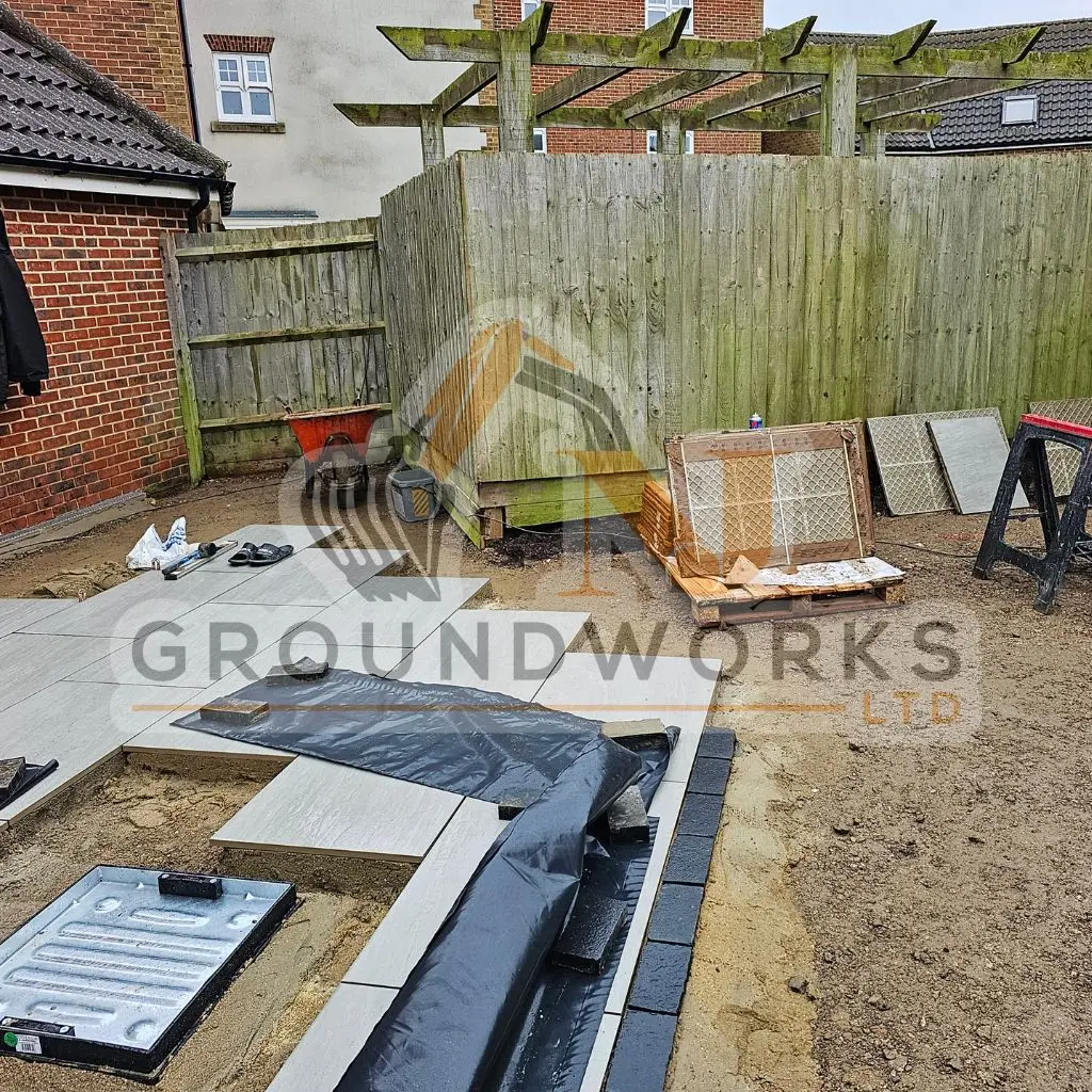 NJ groundworks porcelain patio paving slabs peterborough natural patio sandstone mix pack cheap block garden transformation cheap landscaping