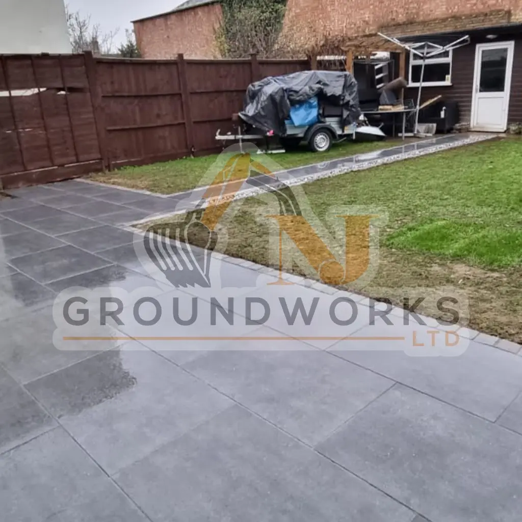 NJ groundworks porcelain patio paving slabs peterborough natural patio sandstone mix pack cheap block garden transformation cheap landscaping