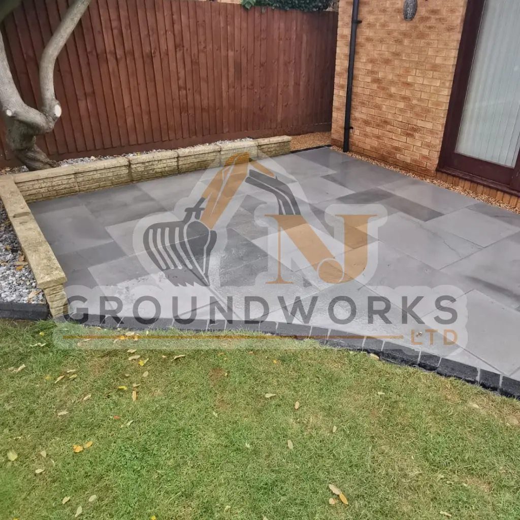 NJ groundworks porcelain patio paving slabs peterborough natural patio sandstone mix pack cheap block garden transformation cheap landscaping