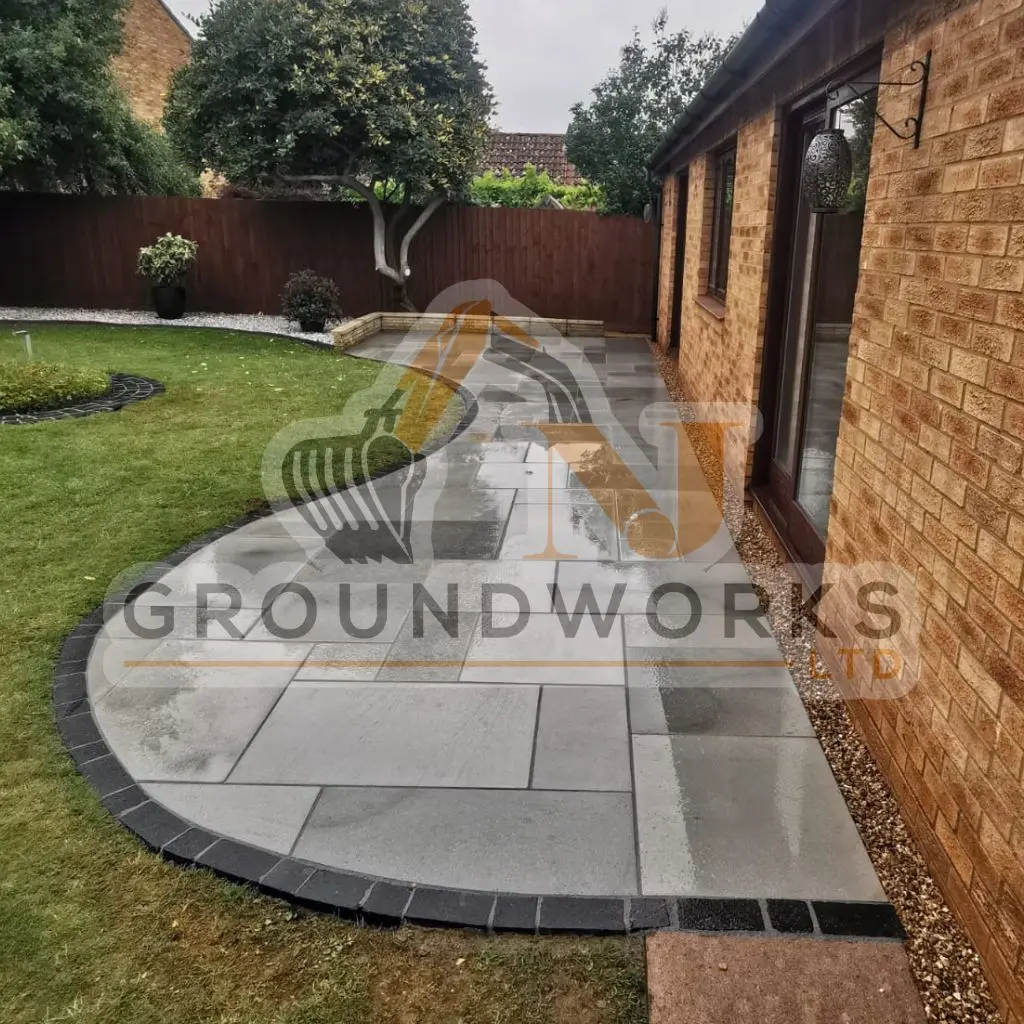 NJ groundworks porcelain patio paving slabs peterborough natural patio sandstone mix pack cheap block garden transformation cheap landscaping