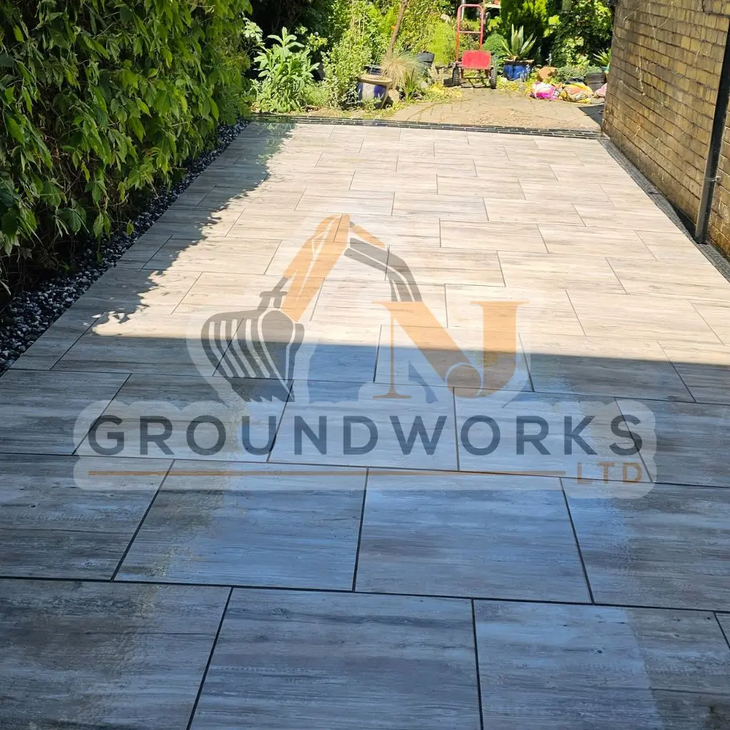 NJ groundworks porcelain patio paving slabs peterborough natural patio sandstone mix pack cheap block garden transformation cheap landscaping