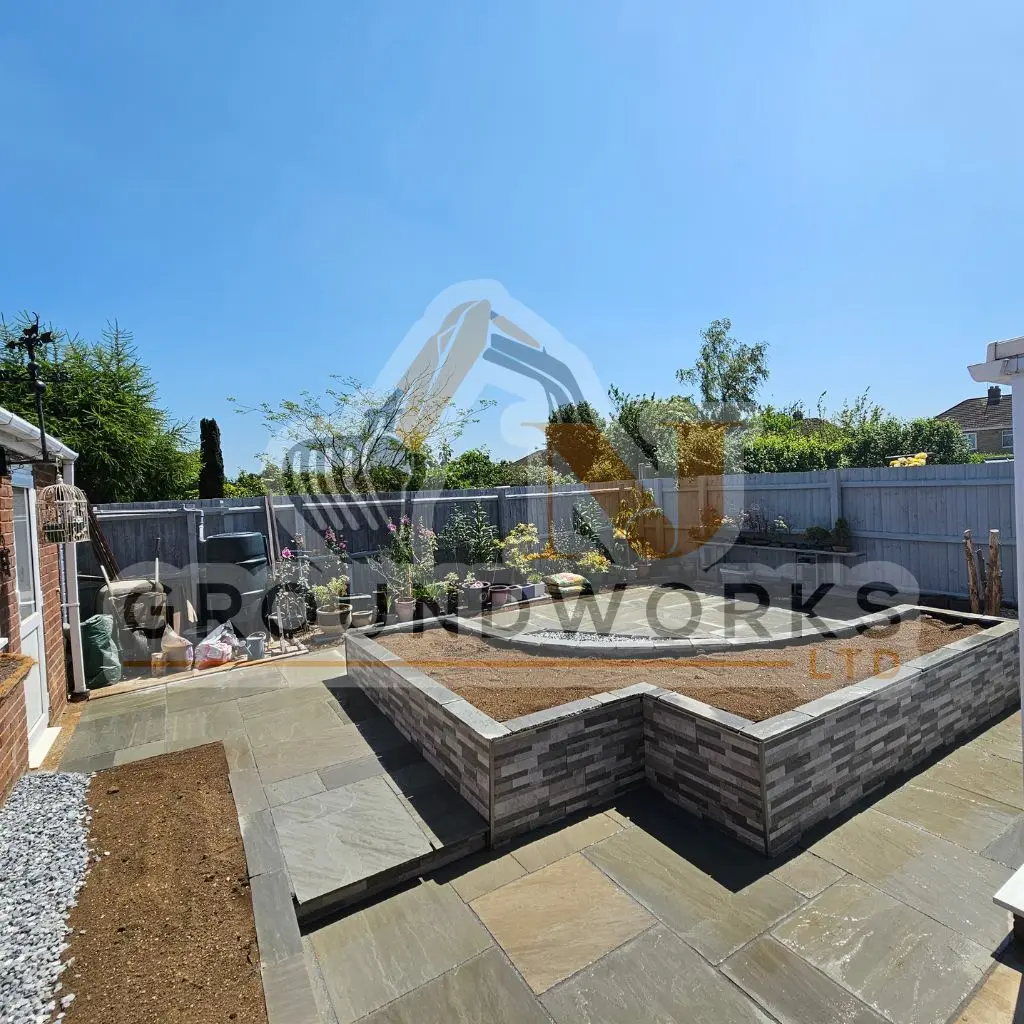 NJ groundworks porcelain patio paving slabs peterborough natural patio sandstone mix pack cheap block garden transformation cheap landscaping