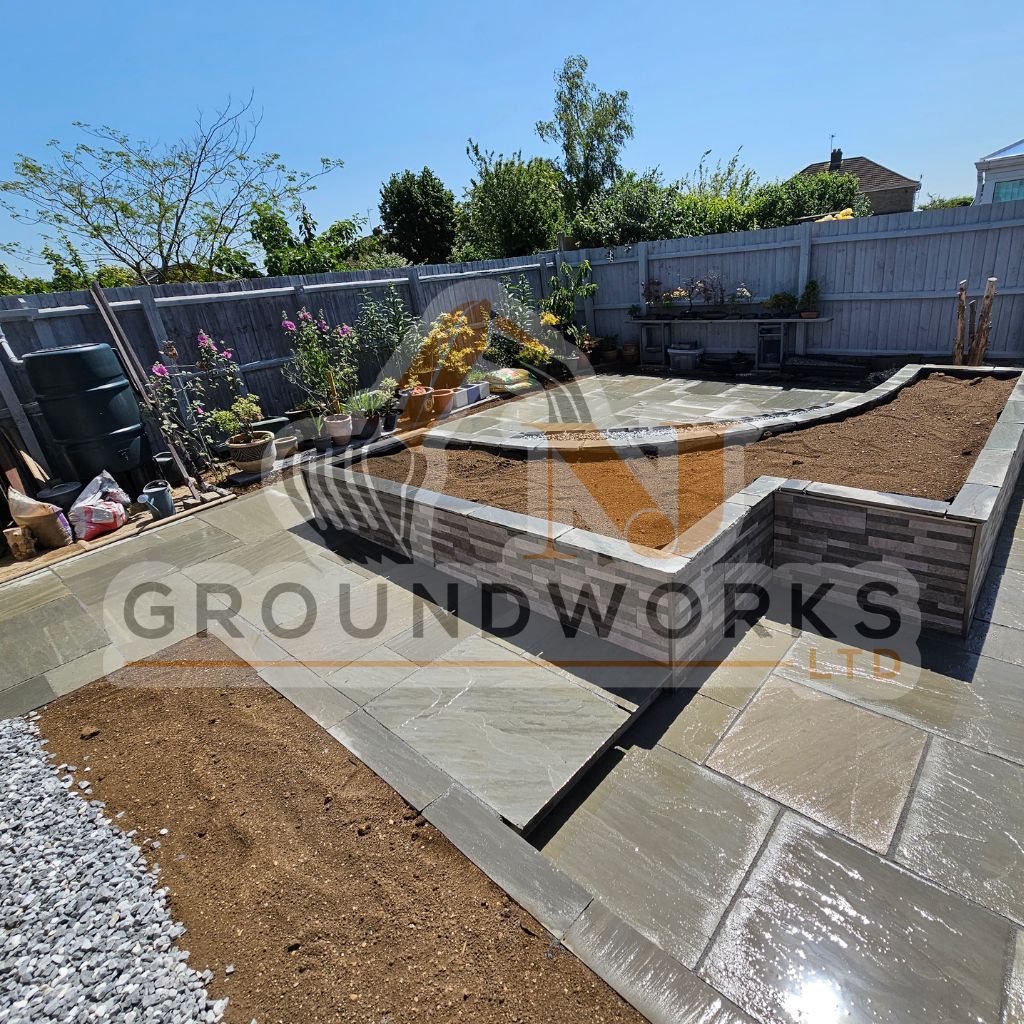 NJ groundworks porcelain patio paving slabs peterborough natural patio sandstone mix pack cheap block garden transformation cheap landscaping