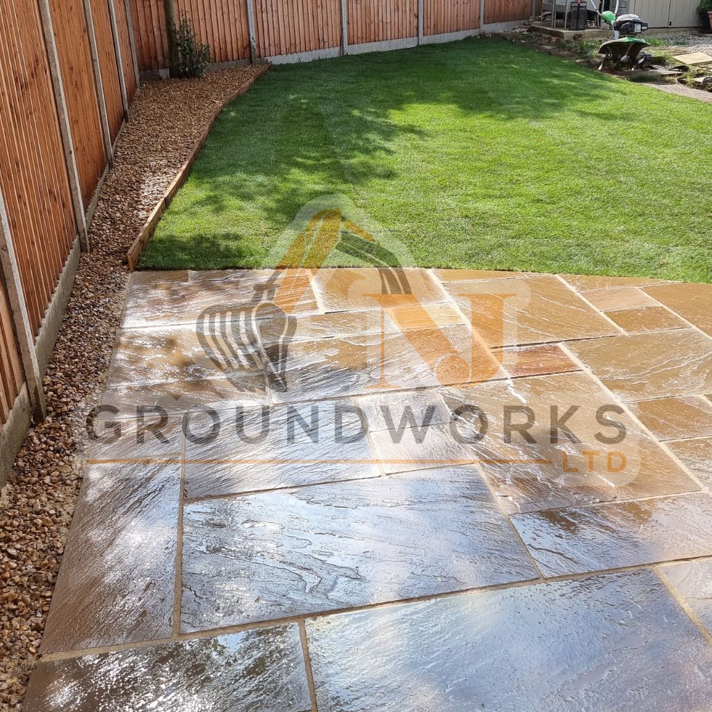 NJ groundworks porcelain patio paving slabs peterborough natural patio sandstone mix pack cheap block garden transformation cheap landscaping
