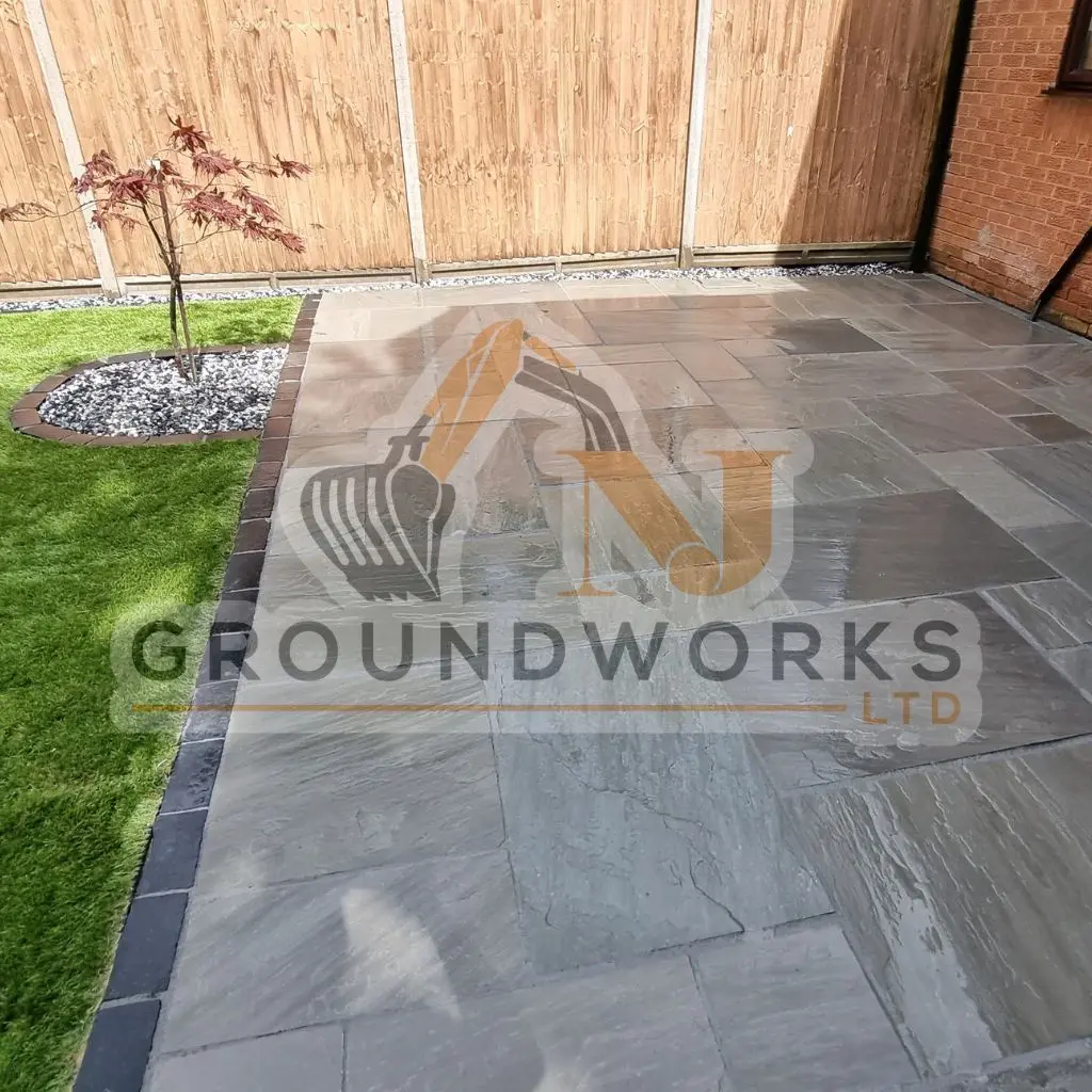 NJ groundworks porcelain patio paving slabs peterborough natural patio sandstone mix pack cheap block garden transformation cheap landscaping