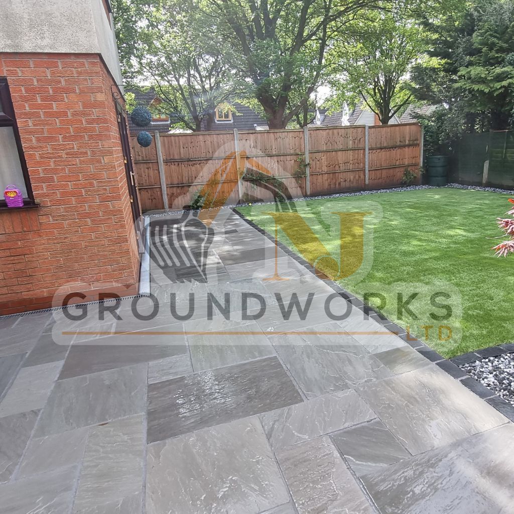 NJ groundworks porcelain patio paving slabs peterborough natural patio sandstone mix pack cheap block garden transformation cheap landscaping