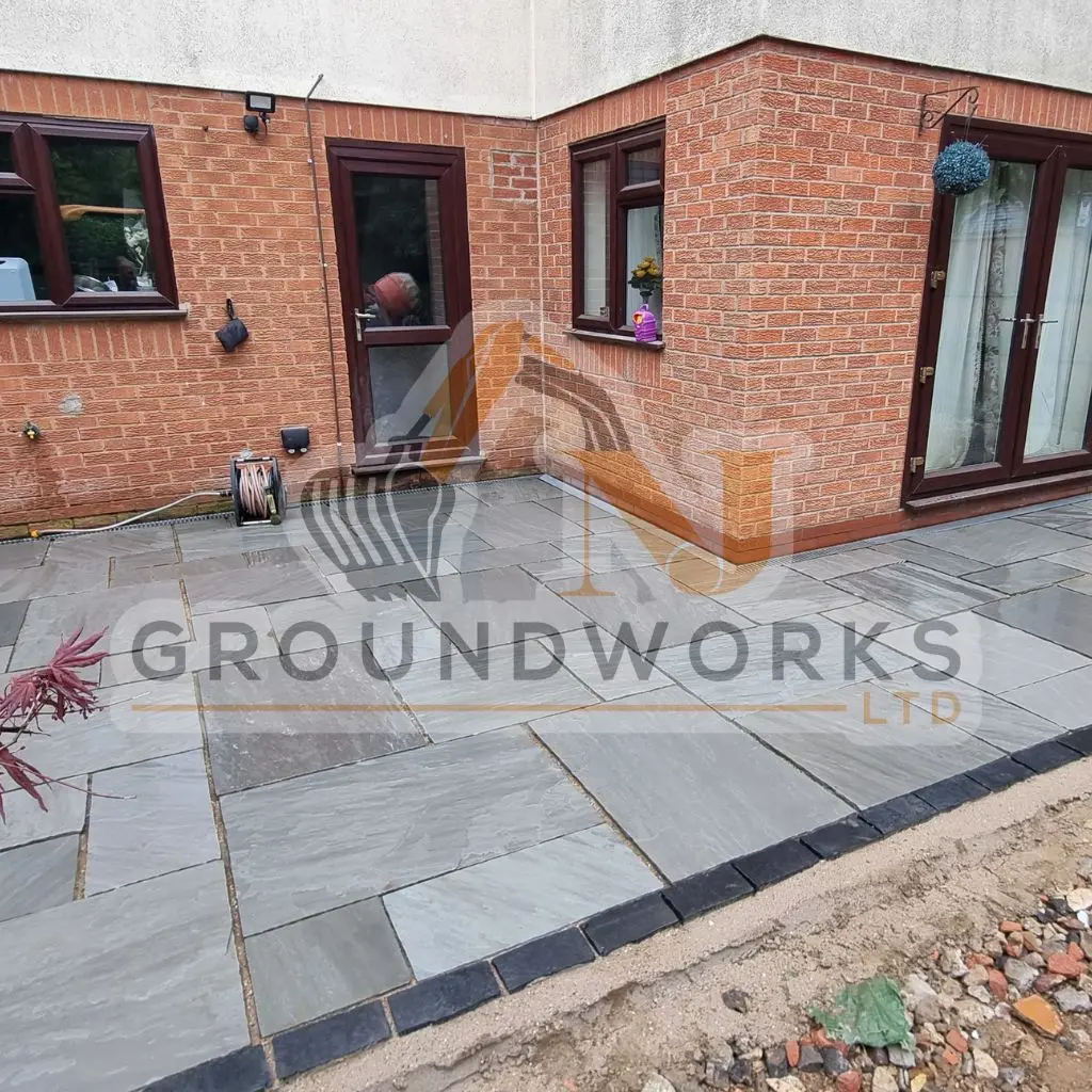 NJ groundworks porcelain patio paving slabs peterborough natural patio sandstone mix pack cheap block garden transformation cheap landscaping