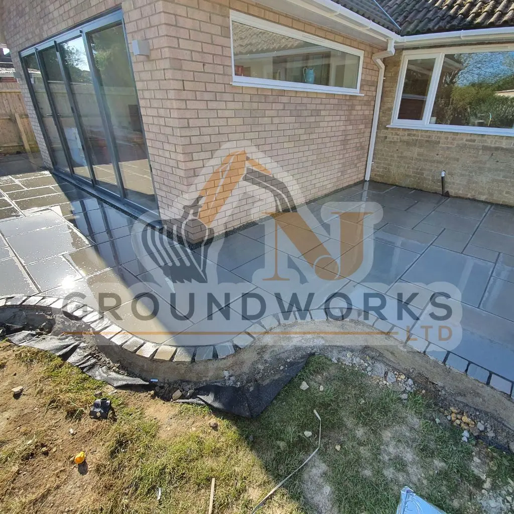 NJ groundworks porcelain patio paving slabs peterborough natural patio sandstone mix pack cheap block garden transformation cheap landscaping