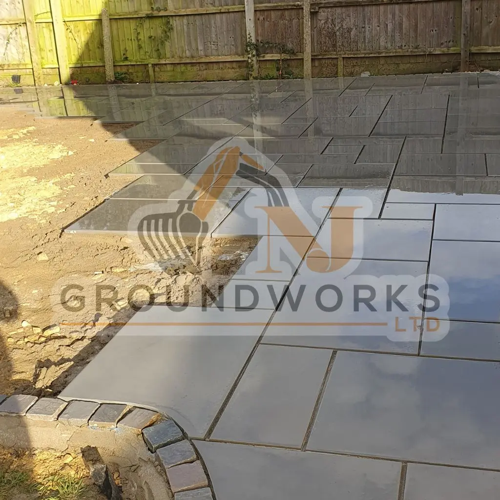NJ groundworks porcelain patio paving slabs peterborough natural patio sandstone mix pack cheap block garden transformation cheap landscaping