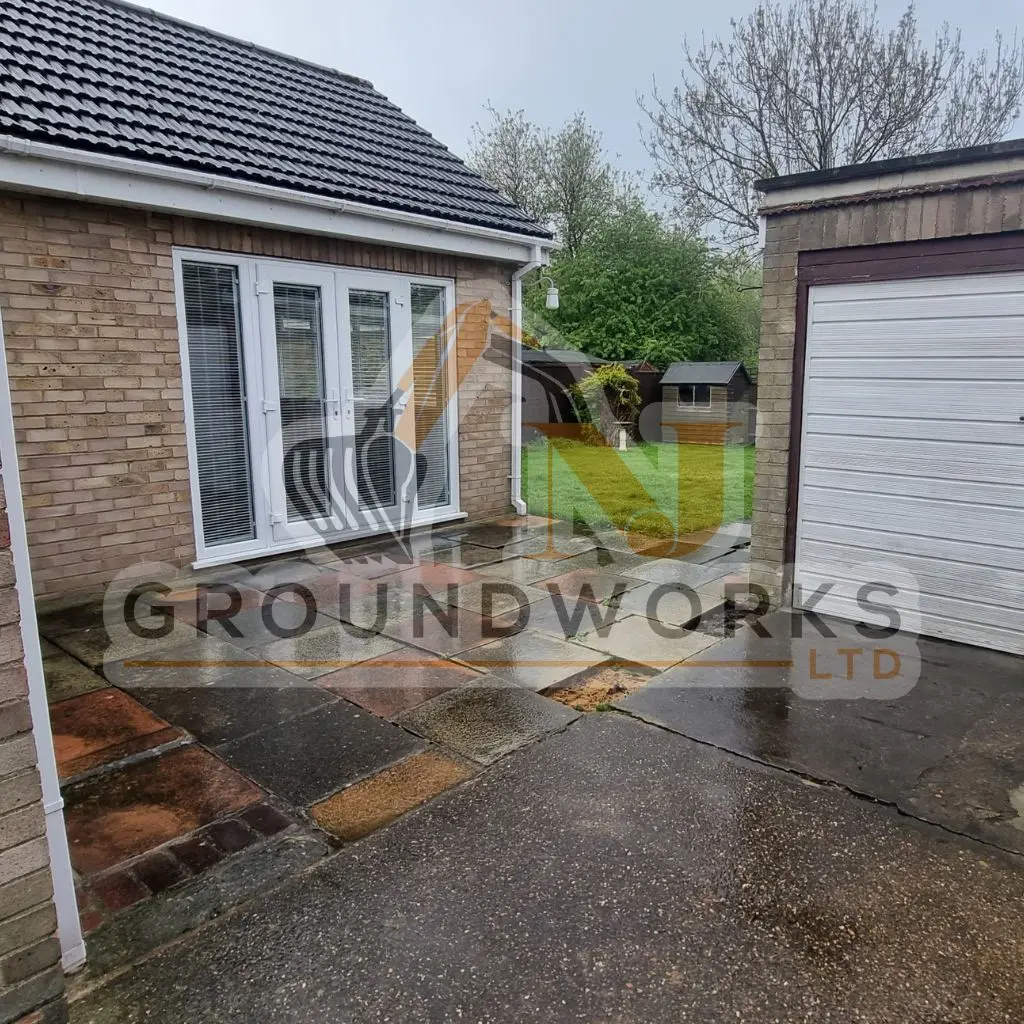 NJ groundworks porcelain patio paving slabs peterborough natural patio sandstone mix pack cheap block garden transformation cheap landscaping