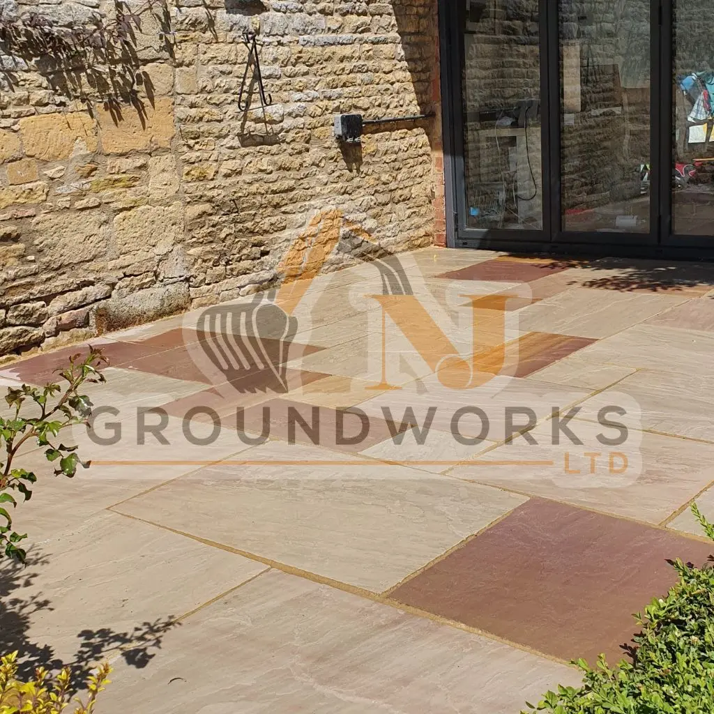 NJ groundworks porcelain patio paving slabs peterborough natural patio sandstone mix pack cheap block garden transformation cheap landscaping