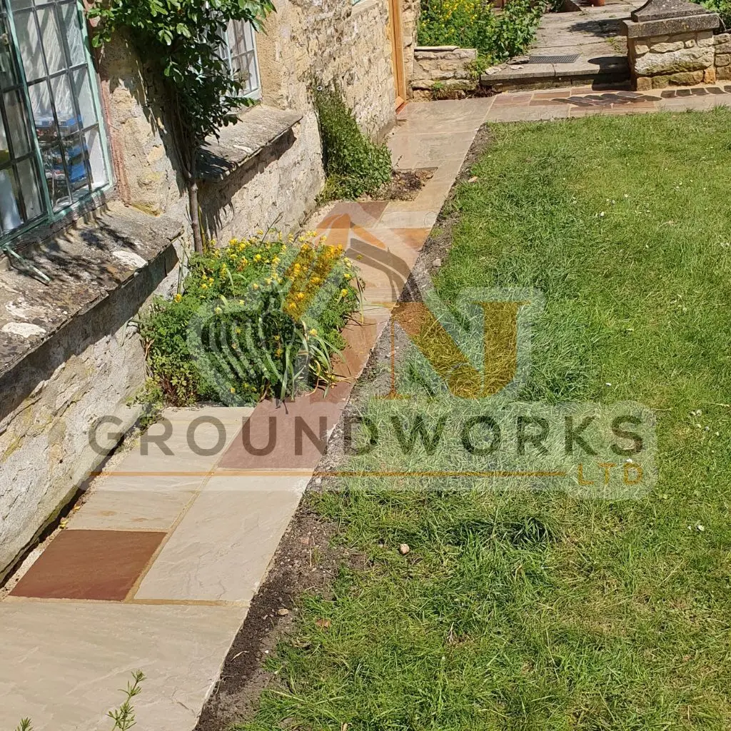NJ groundworks porcelain patio paving slabs peterborough natural patio sandstone mix pack cheap block garden transformation cheap landscaping