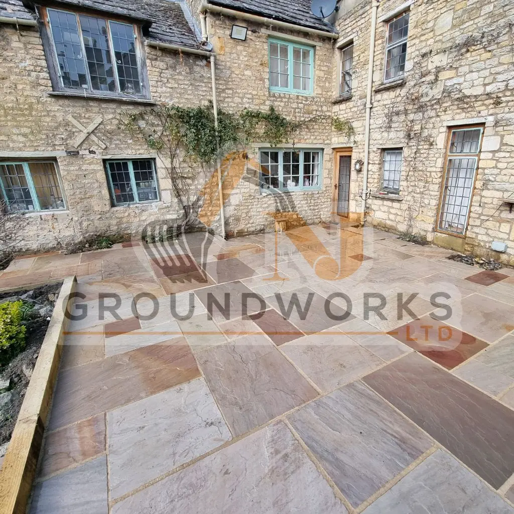 NJ groundworks porcelain patio paving slabs peterborough natural patio sandstone mix pack cheap block garden transformation cheap landscaping