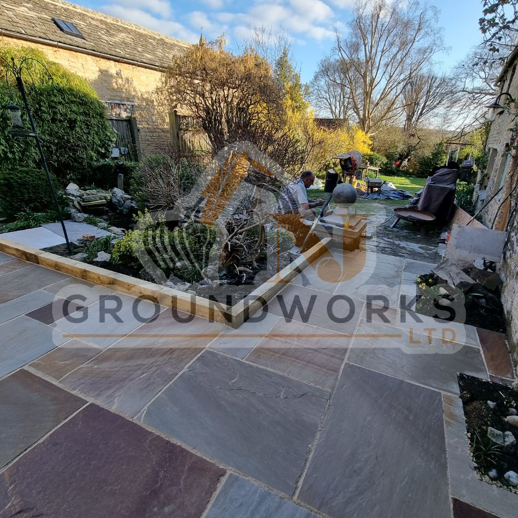 NJ groundworks porcelain patio paving slabs peterborough natural patio sandstone mix pack cheap block garden transformation cheap landscaping